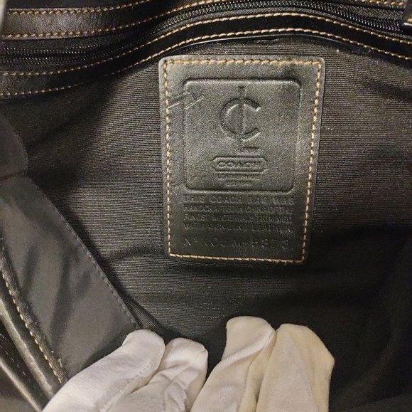 🗼RARE🗼Coach unisex black nylon messenger bag 5373 - Picture 4 of 12